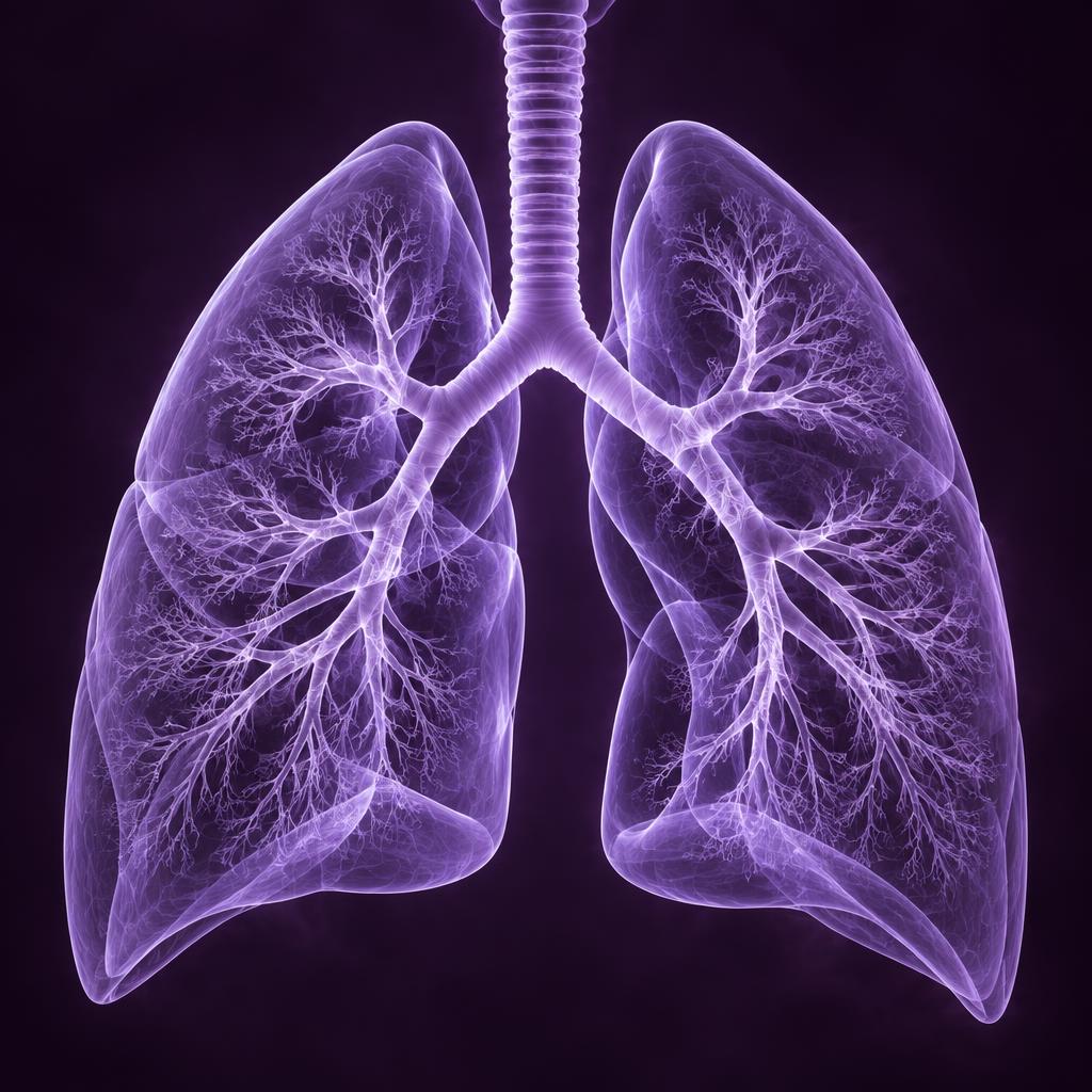 Scientific visualization of lungs and the bronchial tree