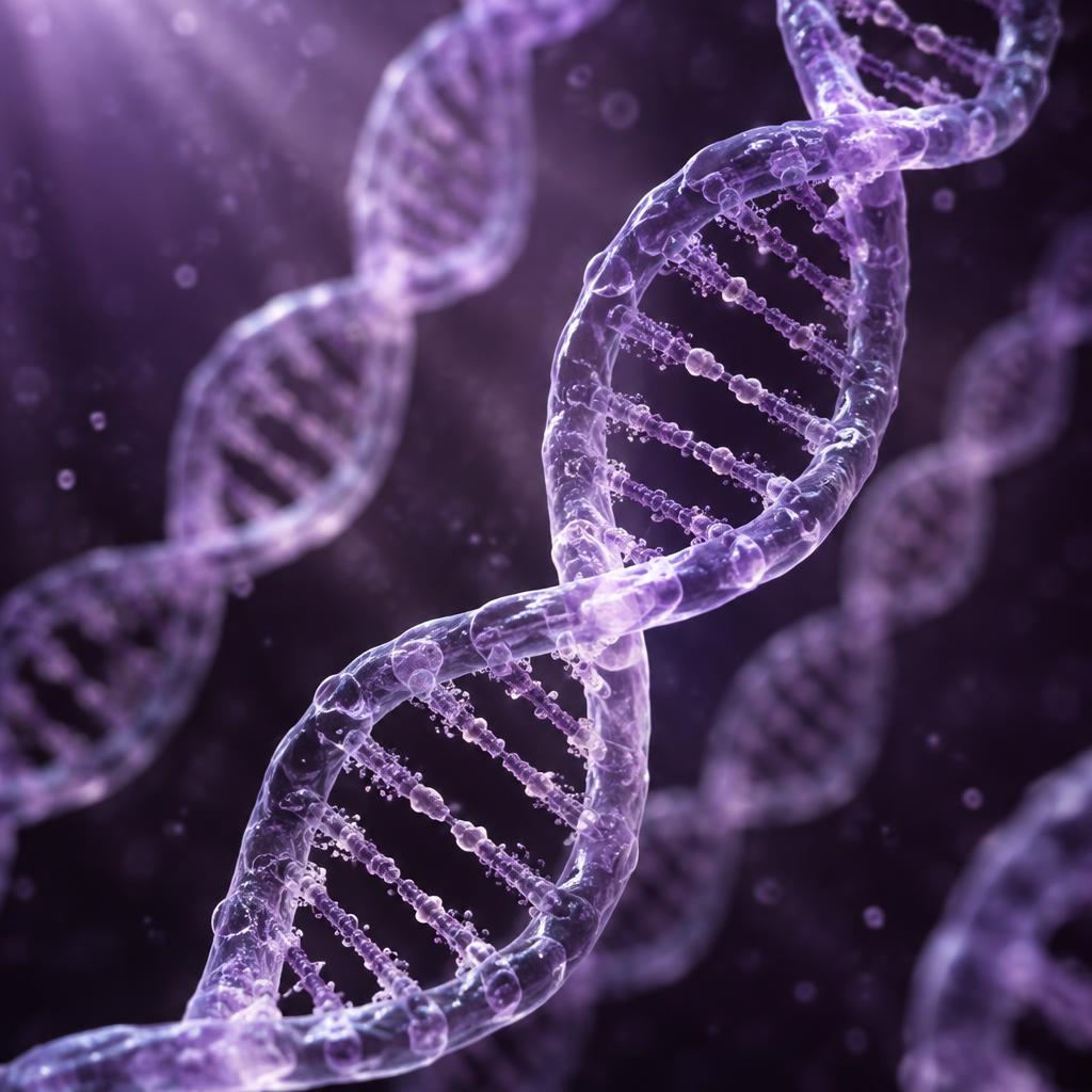 Scientific visualization of a DNA double helix