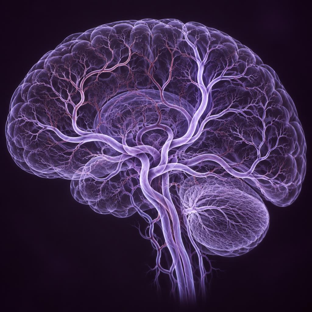 Scientific visualization of cerebral vasculature